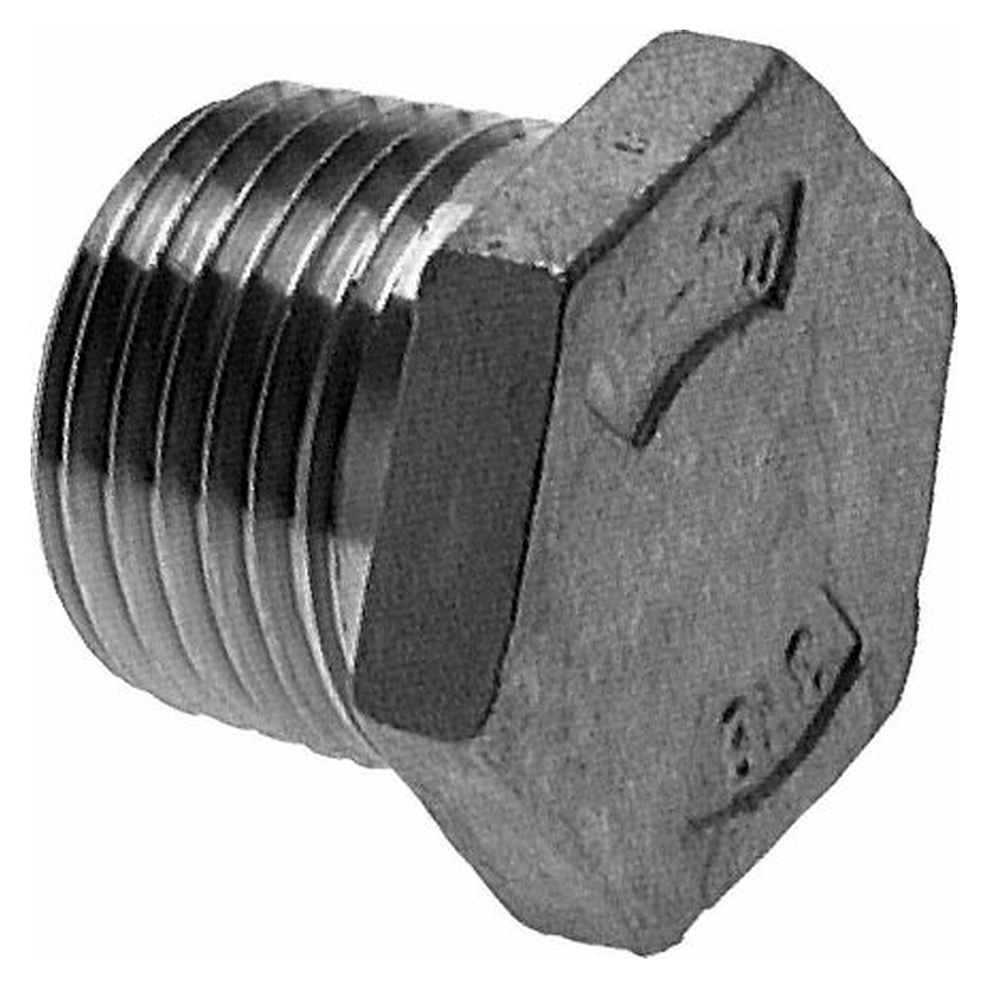 Verschlussstopfen, mit Außensechskant, Gewinde R 1", PN 16 bar, Edelstahl 1.4408