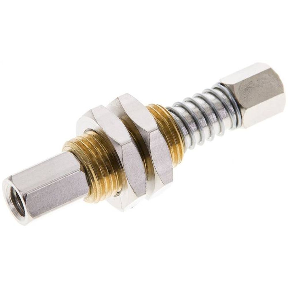 Spring plunger M 5 (IG)xM 5 (Female thread), stroke 5mm, Standard