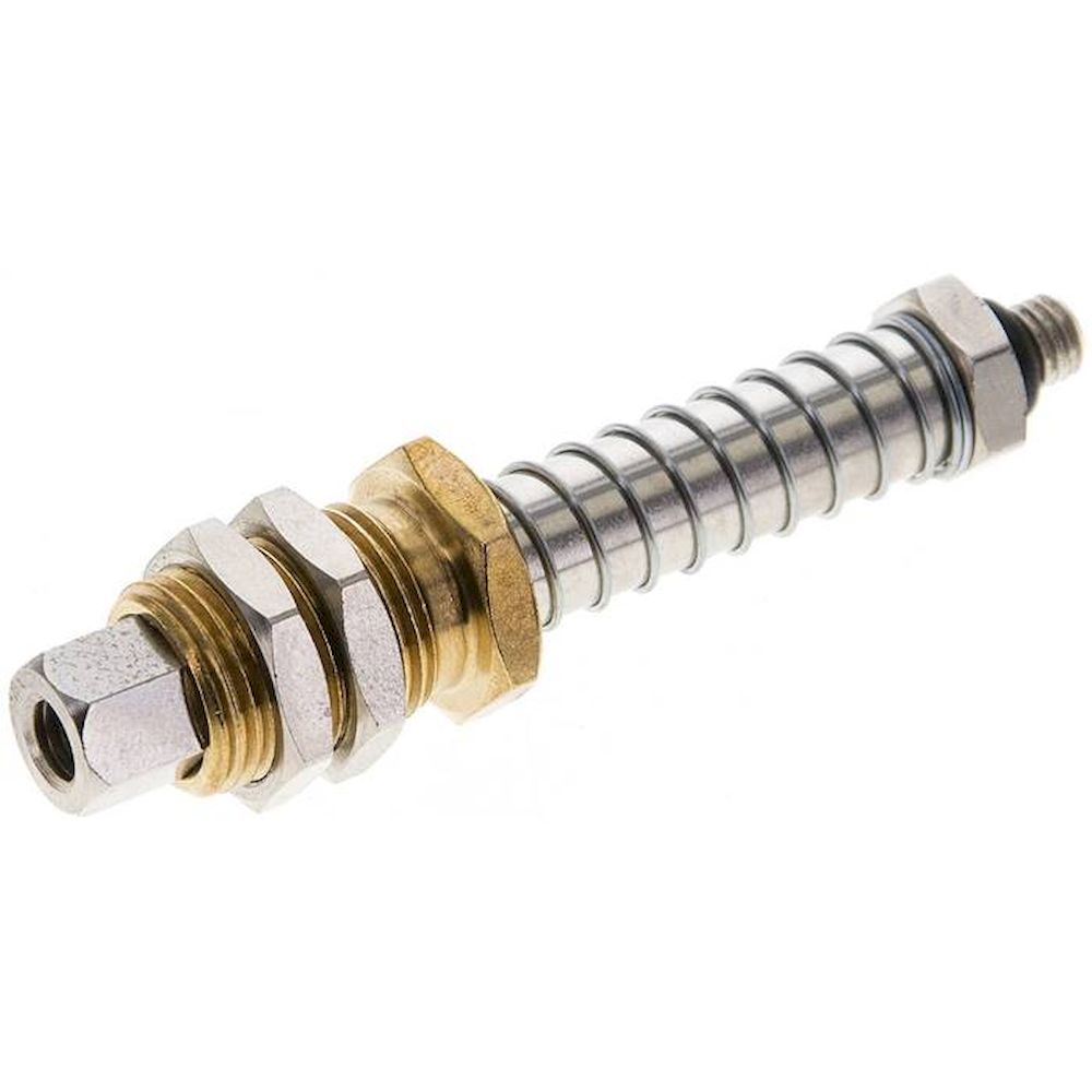 Federstößel M 5 (AG)xM 5 (IG), Hub 20mm , Standard