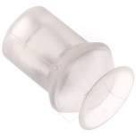 Bellows suction pad, 1,5-way, P-series, Ø 11x4,5mm, Silicone (50A), red