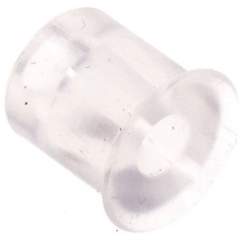 Flat suction cleaner, P-series, Ø 11x1mm, Silicone (50A), transparent