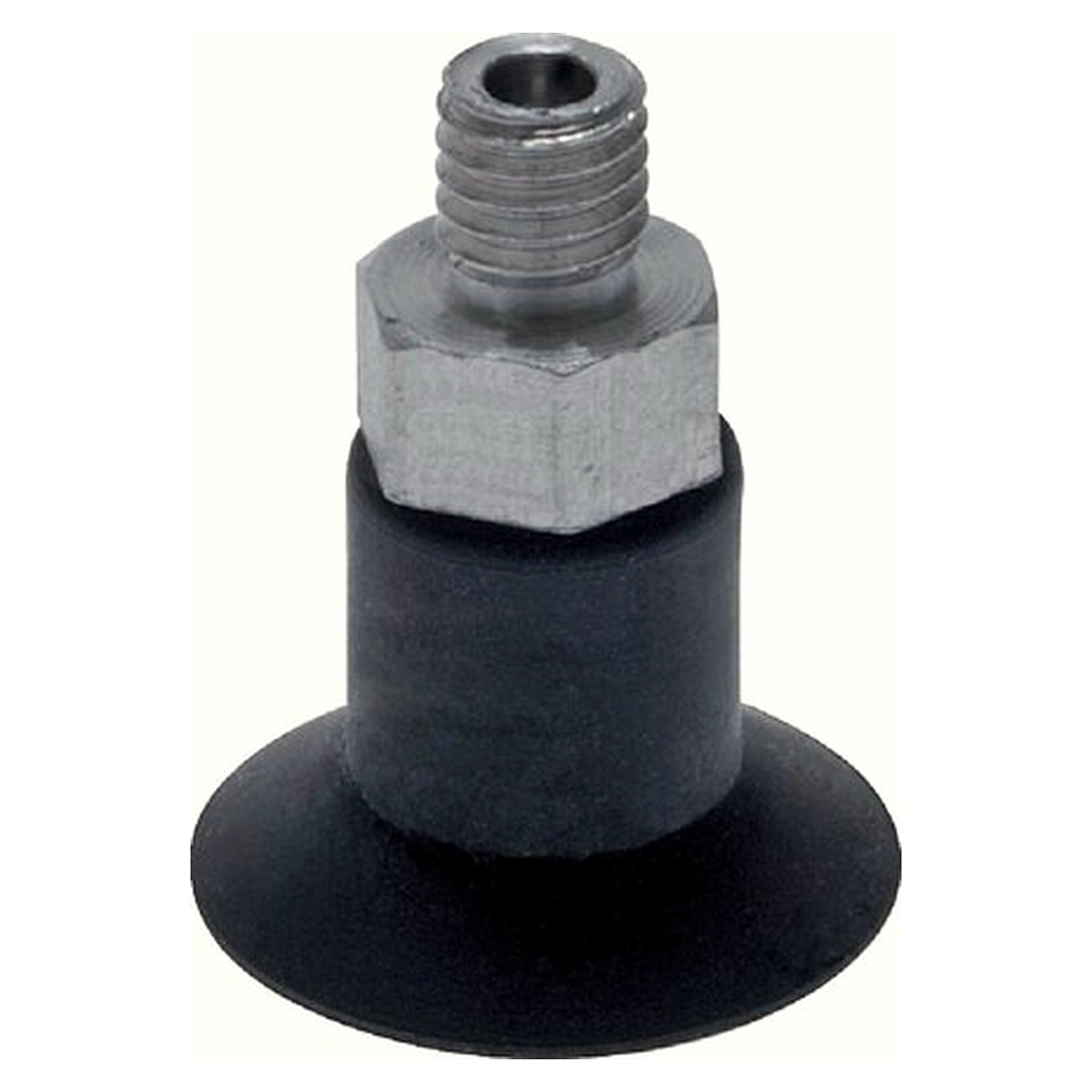 Flachsauger, P-Serie, Durchmesser 17x0,5mm, CR (50A), schwarz, M 5