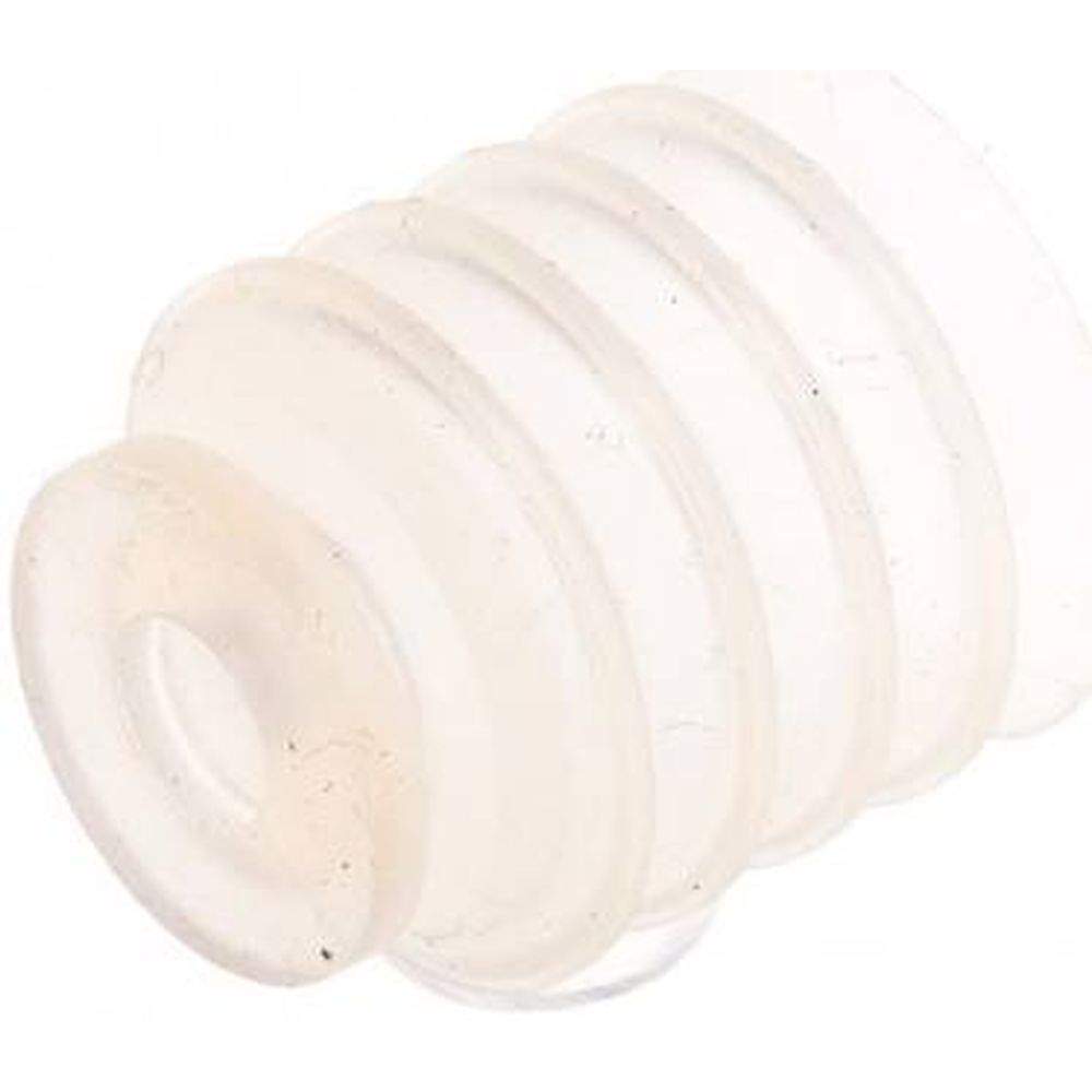 Bellows suction pad, 4,5-way, P-series, Ø 20x16mm, Silicone (50A), transparent
