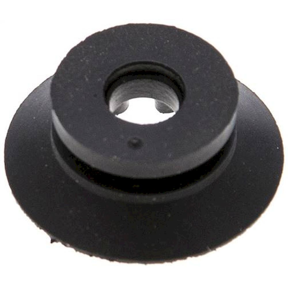 Flat suction cups, support rib, P,series- Ø 22x0,5mm, CR (50A), black
