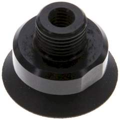 Flat suction cups, support rib, P,series- Ø 22x1mm, CR (50A), black