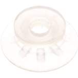 Flachsauger, Stützrippe, P-Serie, Ø 22x0,5mm, Silikon (50A), transparent