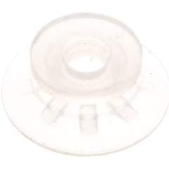 Flat suction cups, support rib, P,series- Ø 22x0,5mm, Silicone (50A), transparent