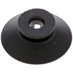 Flachsauger, Stützrippe, P-Serie, Ø 28x1mm, CR (50A), schwarz