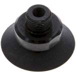 Flat suction cups, support rib, P,series- Ø 28x1mm, CR (50A), black