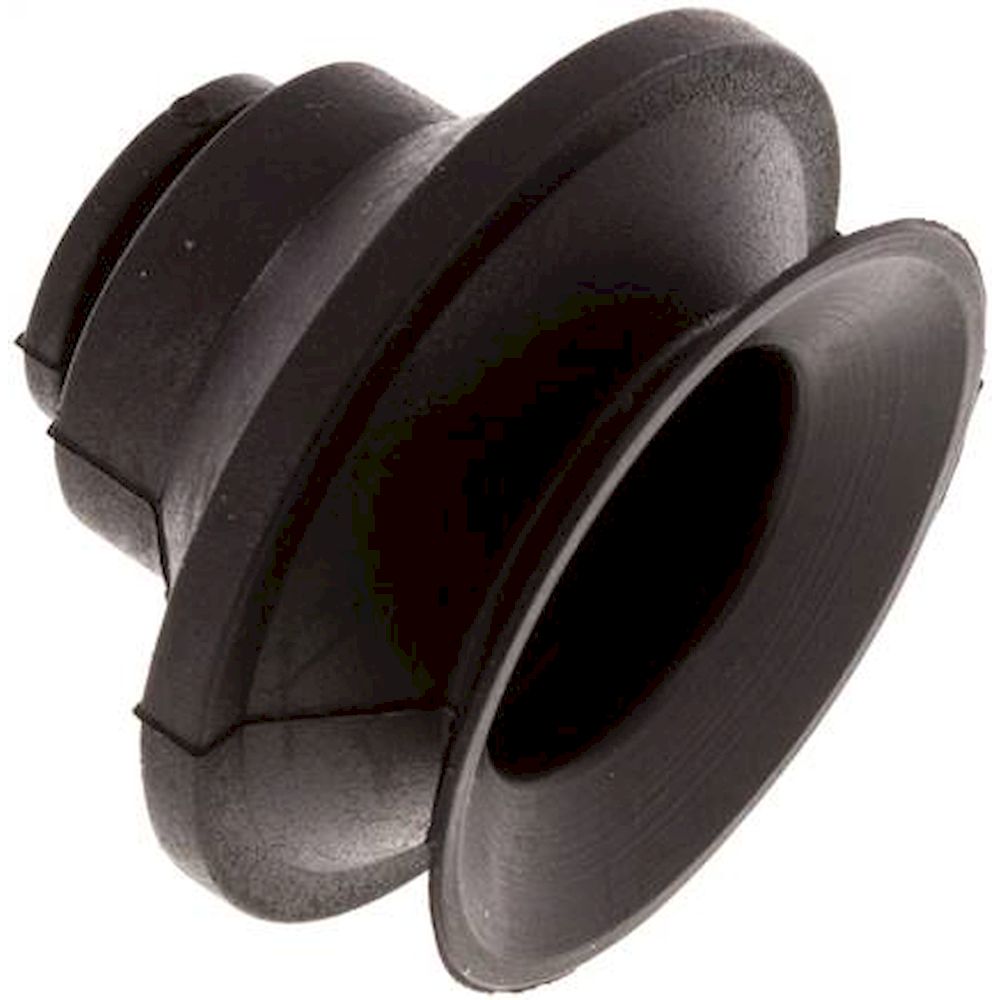 Bellows suction pad, 1,5-way, P-series, Ø 33x9mm, CR (50A), black