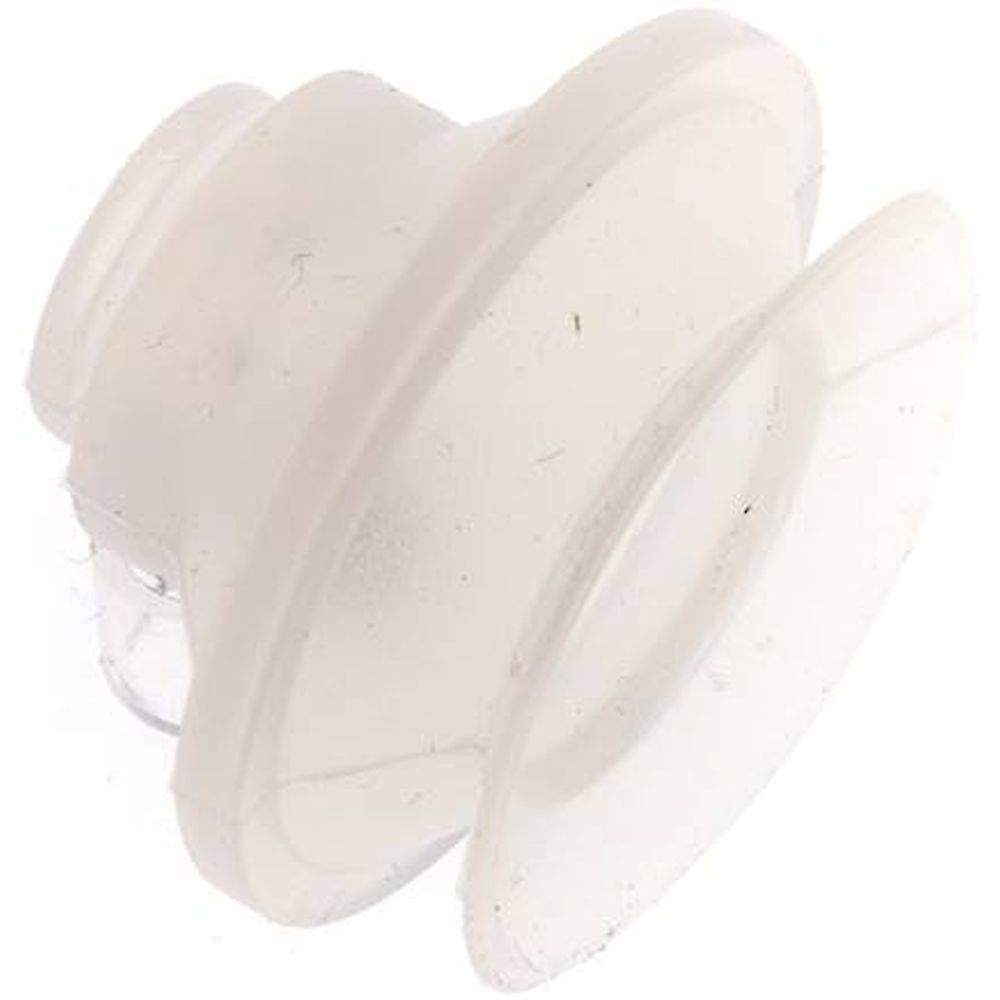 Bellows suction pad, 1,5-way, P-series, Ø 33x9mm, Silicone (50A), transparent