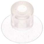 Flat suction cups, support rib, P,series- Ø 32x2mm, CR (50A), black