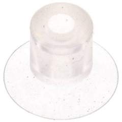 Flachsauger, Stützrippe, P-Serie, Ø 32x2mm, CR (50A), schwarz