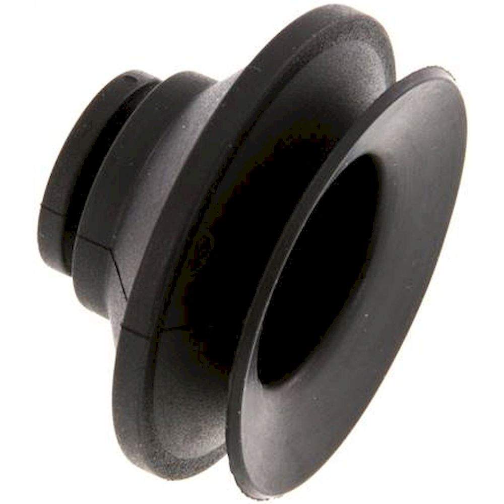 Bellows suction pad, 1,5-way, P-series, Ø 43x9mm, CR (50A), black