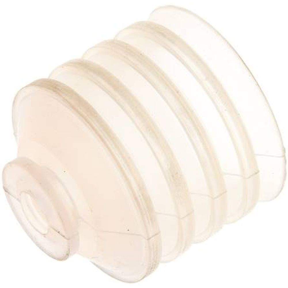 Bellows suction pad, 4,5-way, P-series, Ø 41x20mm, Silicone (50A), transparent