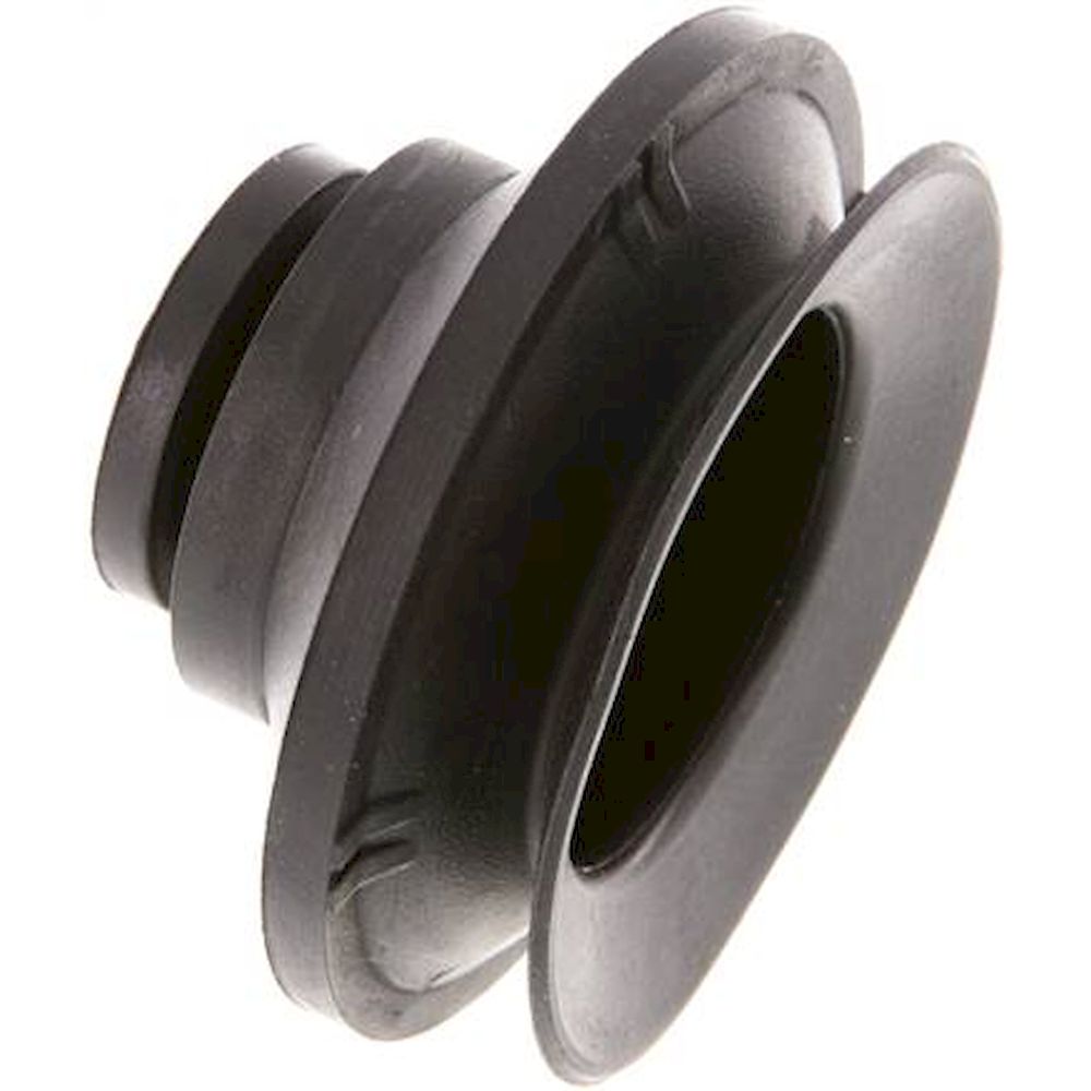 Bellows suction pad, 1,5-way, P-series, Ø 53x12mm, CR (50A), black