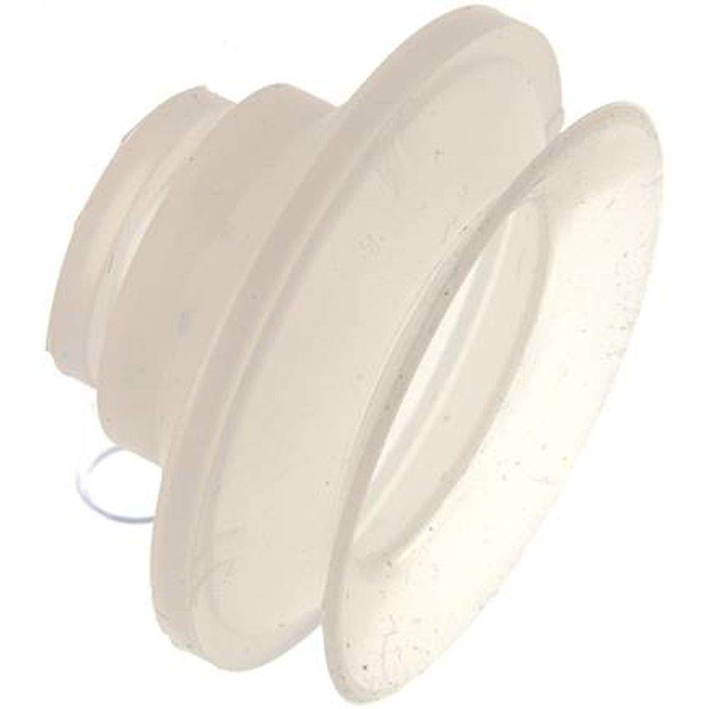 Bellows suction pad, 1,5-way, P-series, Ø 53x12mm, Silicone (50A), transparent