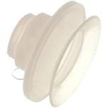 Bellows suction pad, 1,5-way, P-series, Ø 53x12mm, Silicone (50A), transparent