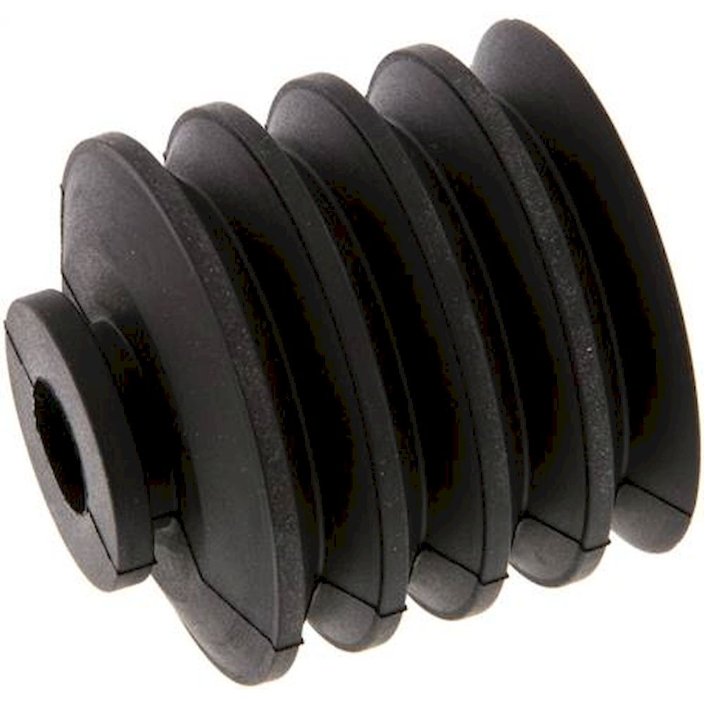 Bellows suction pad, 4,5-way, P-series, Ø 51x25mm, CR (50A), black