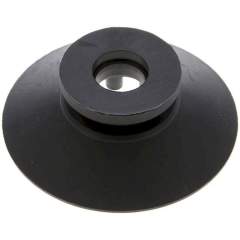 VSP 50 F CR. Flat suction cups, support rib, P,series- 53x2,5mm, CR (50A), black