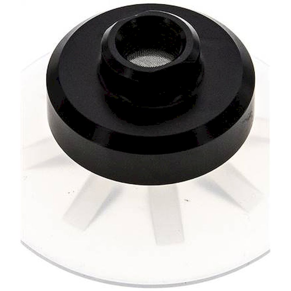 Flachsauger, Stützrippe, P-Serie, Ø 53x2,5mm, Silikon (50A), transparent