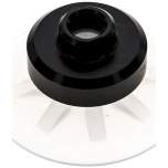 Flat suction cups, support rib, P,series- Ø 53x2,5mm, Silicone (50A), transparent