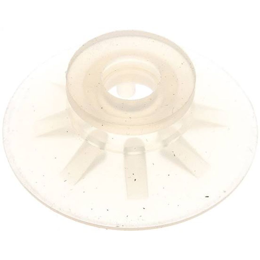 Flat suction cups, support rib, P,series- Ø 53x2,5mm, Silicone (50A), transparent