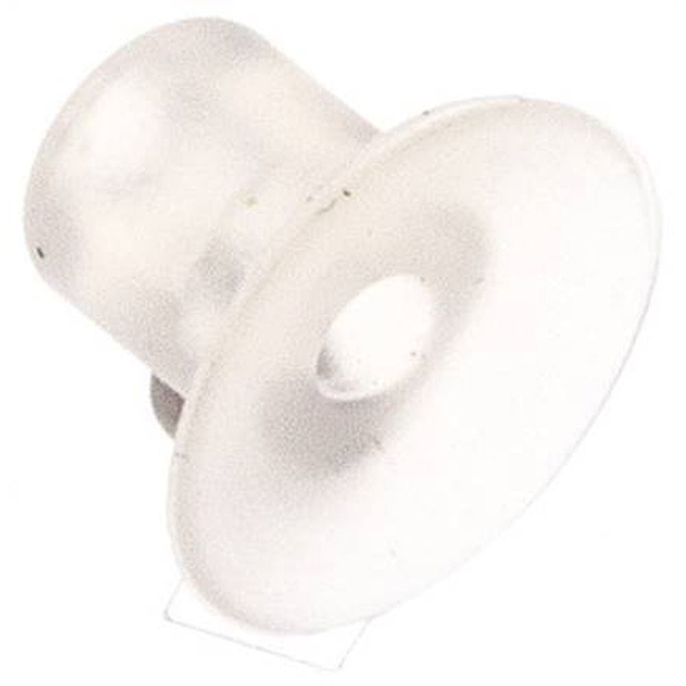 Flat suction cleaner, P-series, Ø 9,5x1,5mm, Silicone (50A), transparent