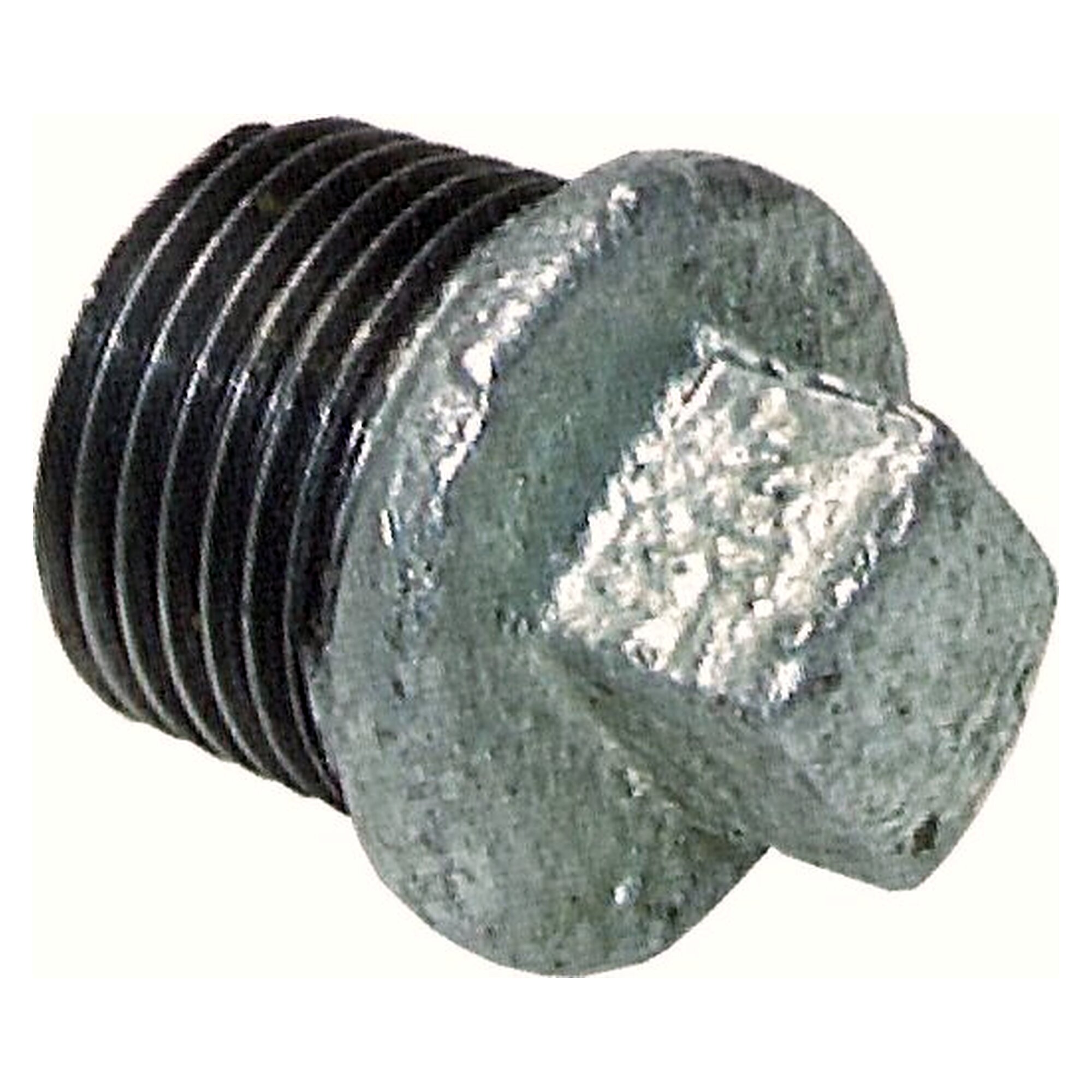 Verschlussstopfen, mit Außenvierkant, Gewinde R 3/4", PN 25 bar, Temperguss verzinkt
