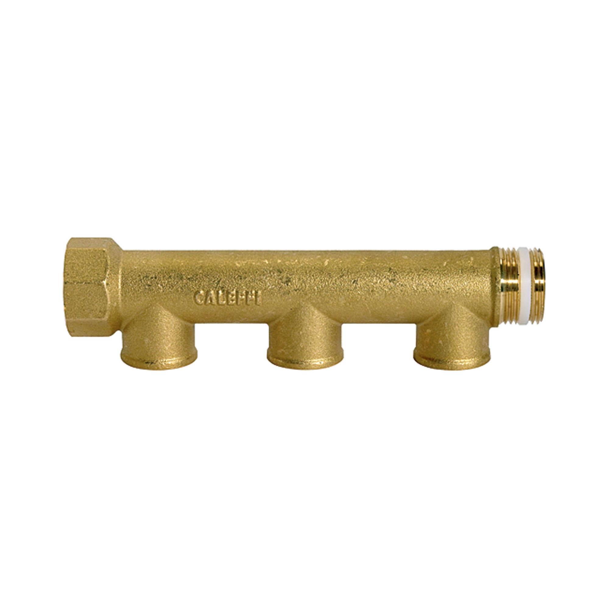 Distributor pipe, 3 outlets, Input 2x1 1/4, Output 3x1/2 IT, - Riegler 112571