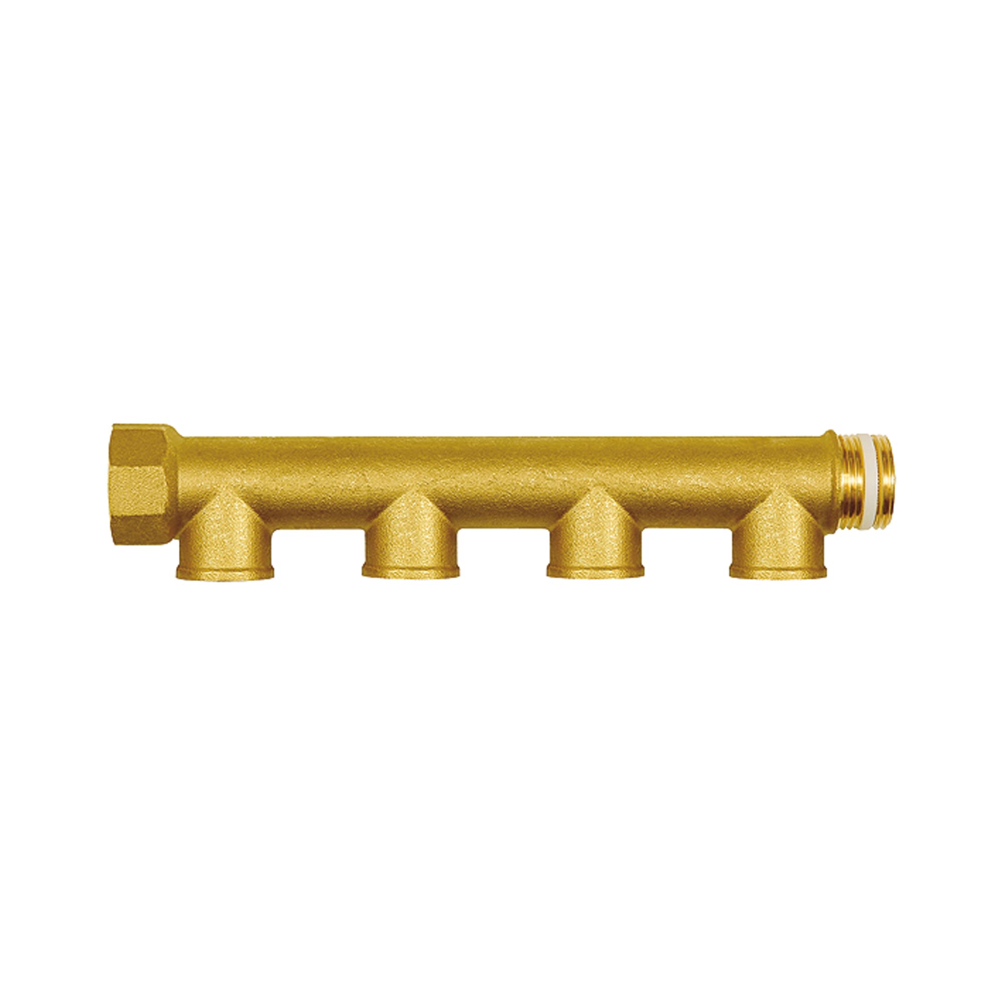 Distributor pipe, 4 outlets, Input 2x1 1/4, Output 4x1/2 IT - Riegler 112577
