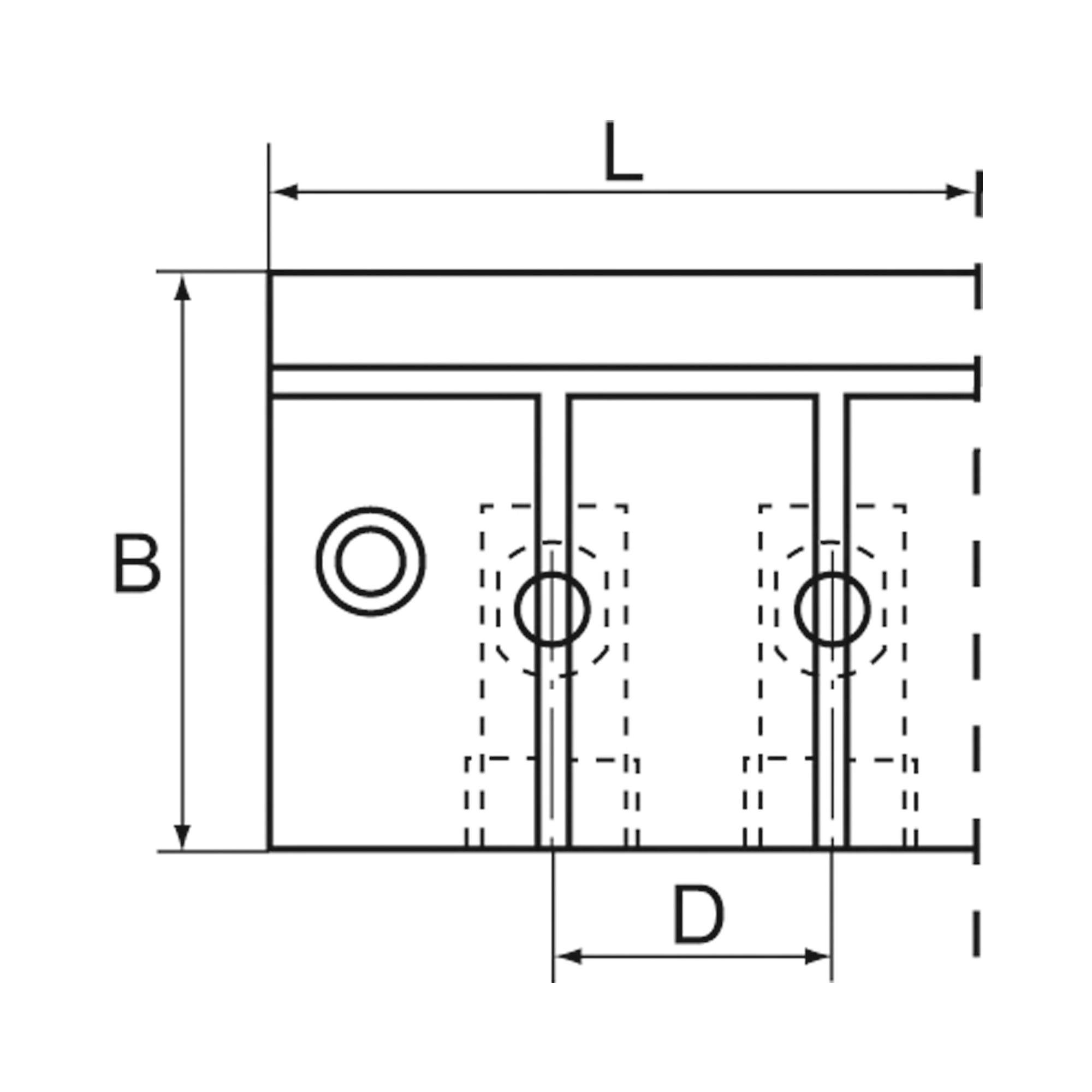 Distributor strip 10 integrated ball valves, In/output G 3/8 - Riegler 103580
