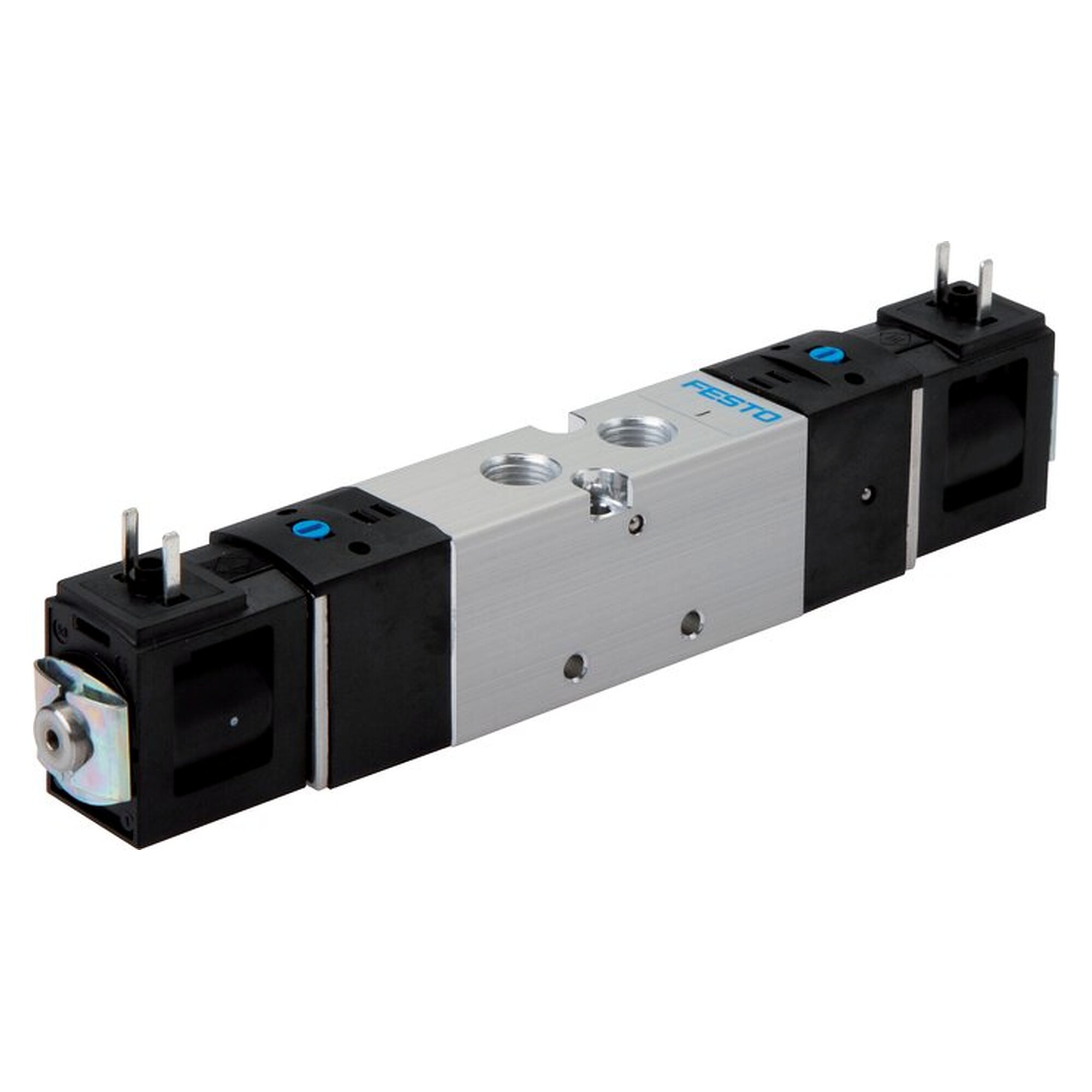 5/2-way solenoid valve, 5/2-way (impulse valve), 3x G 1/8", 24 V DC, 550 l/min, 1.5 to 8 bar, 2.6 W