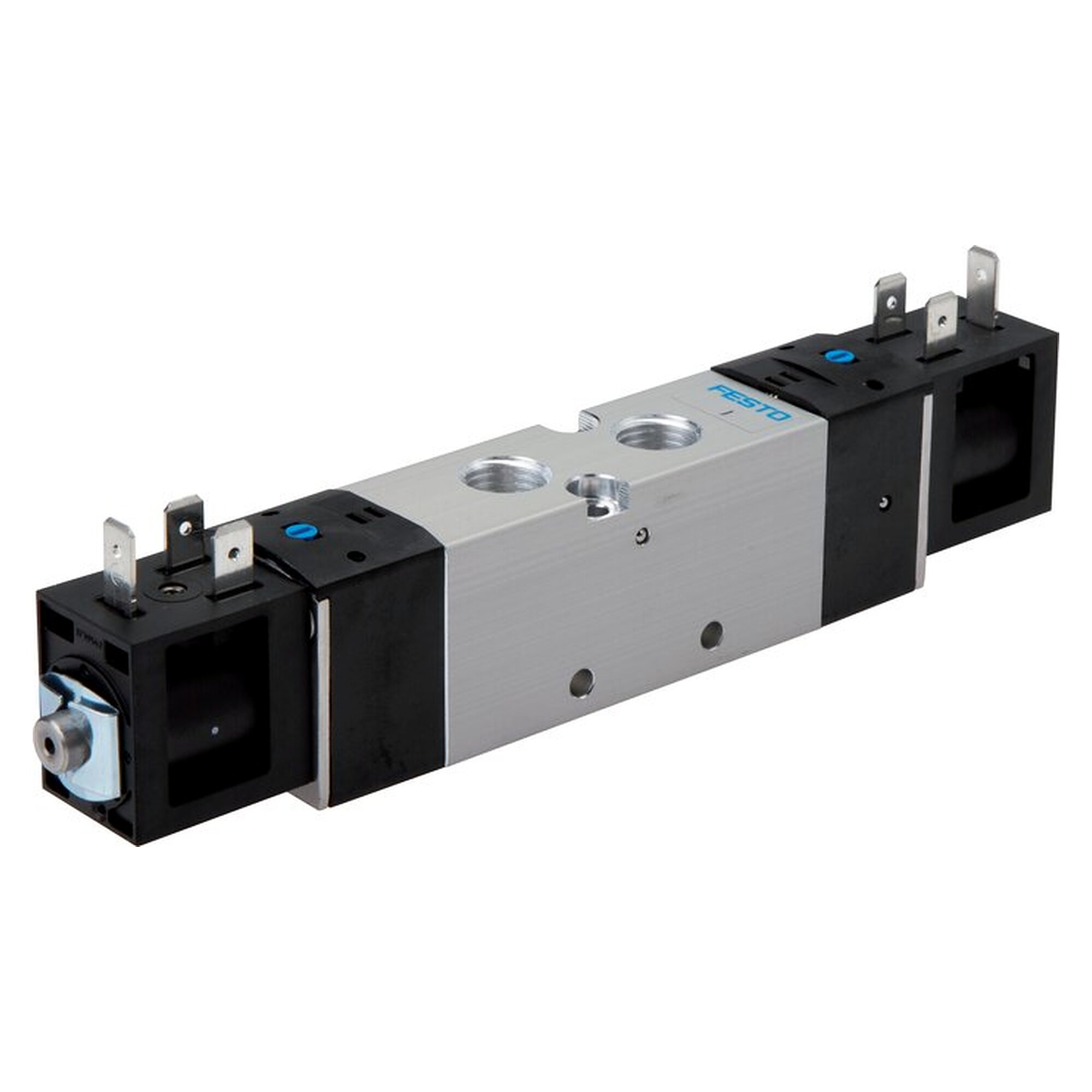 5/2-way solenoid valve, 5/2-way (impulse valve), 3x G 1/4", 24 V DC, 1000 l/min, 1.5 to 8 bar, 3.3 W