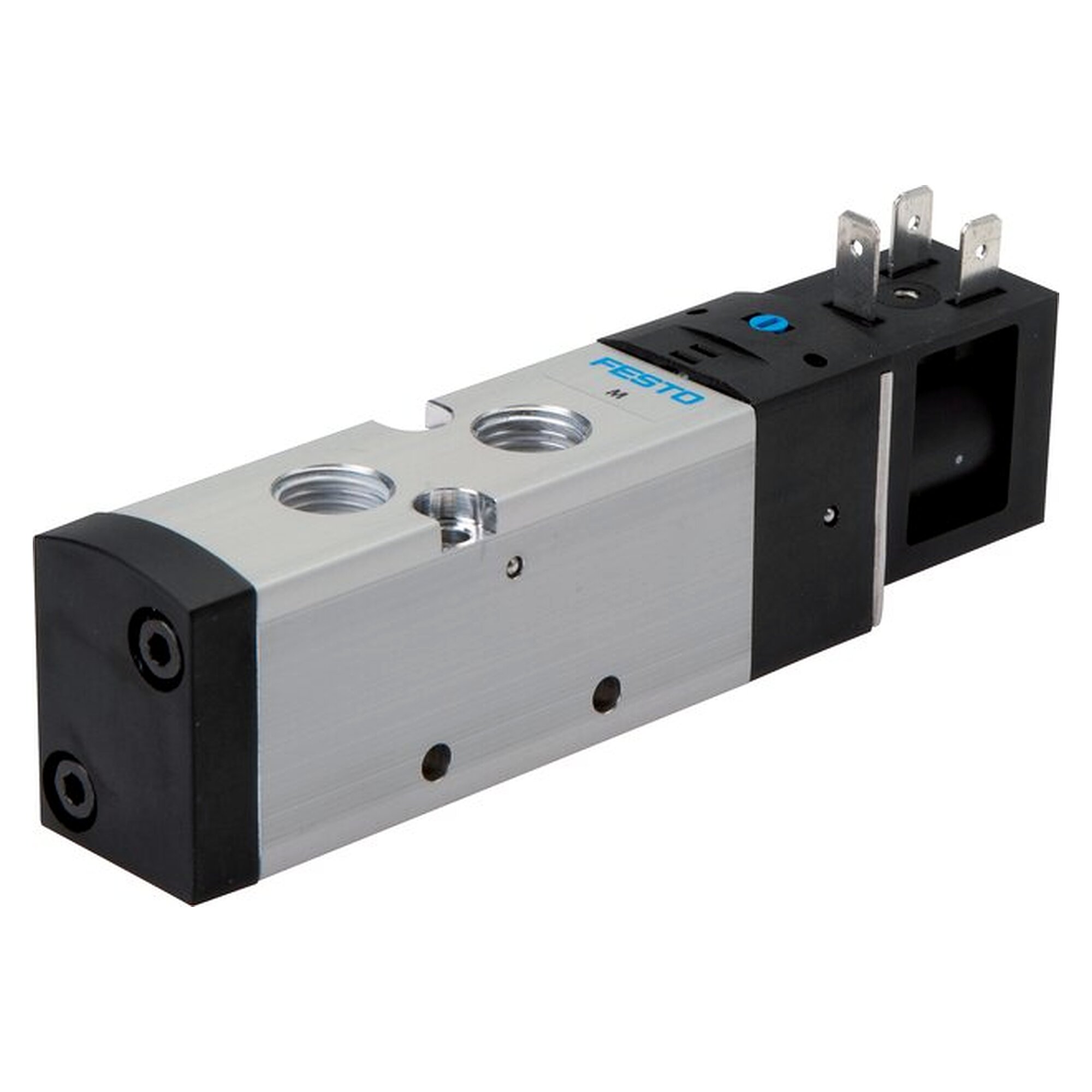 5/2-way solenoid valve, 5/2-way (spring return*), 3x G 1/4", 24 V DC, 1000 l/min, 1.5 to 8 bar