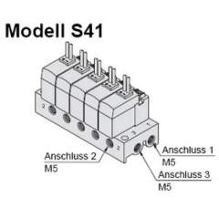 SMC VTA301-02-F. VTA301, Pneumatisch betätigtes 3/2-Wege-Ventil