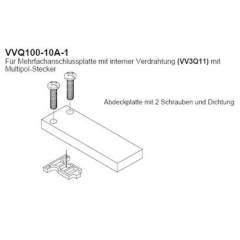 SMC VVQ1000-R-1-C6. VVQ1000-R-1-C6, Individual EXH Spacer, Base Mounted