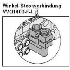 SMC VVQ1000-F-LM5. Winkel-Steckverbindung