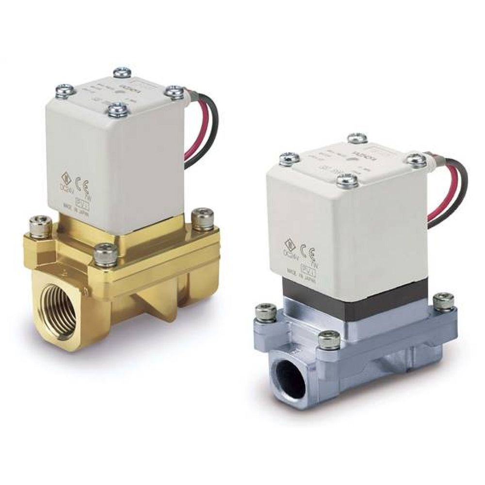 SMC VXZ242GZ1VK. VXZ2*2, Electroválvula de 2 vías de mando asistido para agua