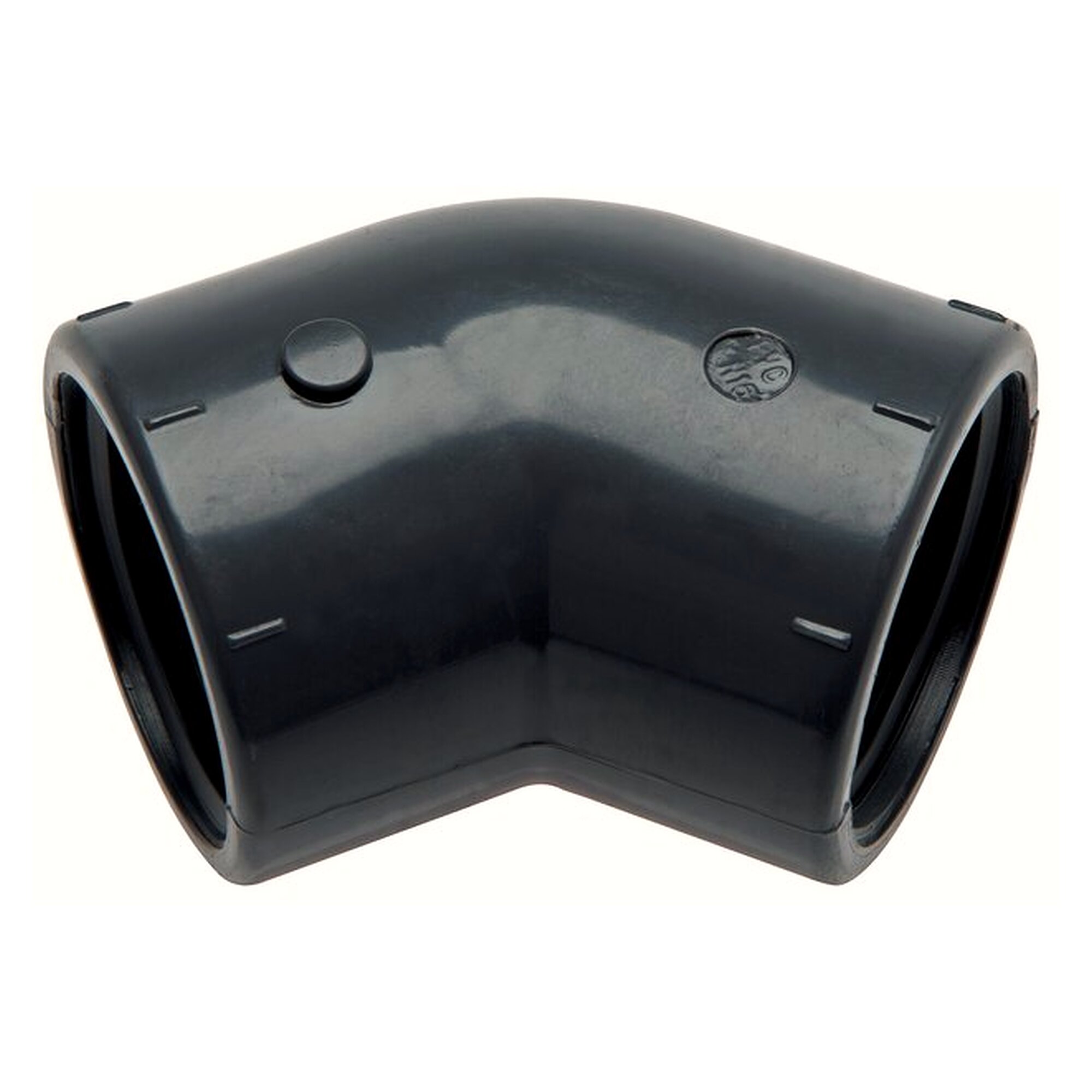 45° elbow, thread Rp 3", length 71 mm, outside diameter 106 mm, PVC-U