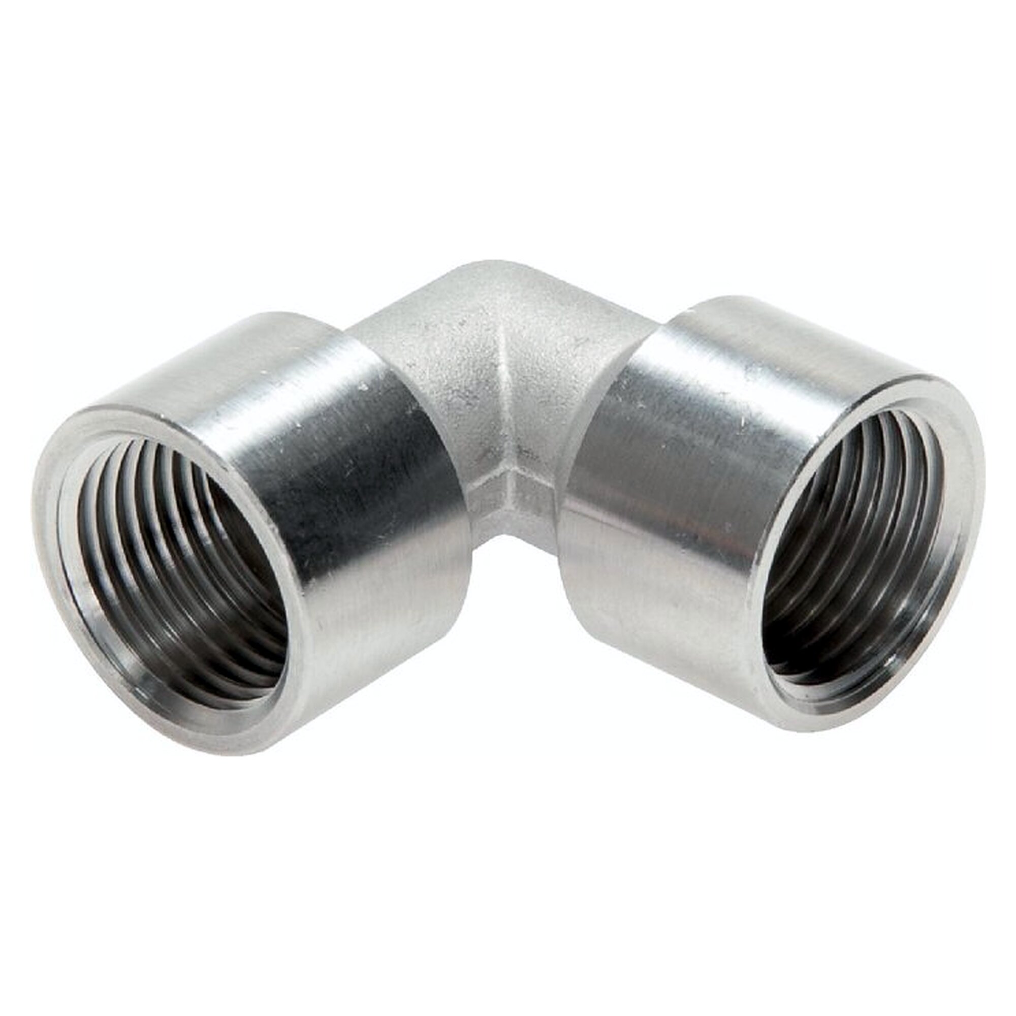 90°-Winkel, Gewinde G 3/8", PN 150 bar, Edelstahl 1.4404, Richtungswechsel im Rohrnetz
