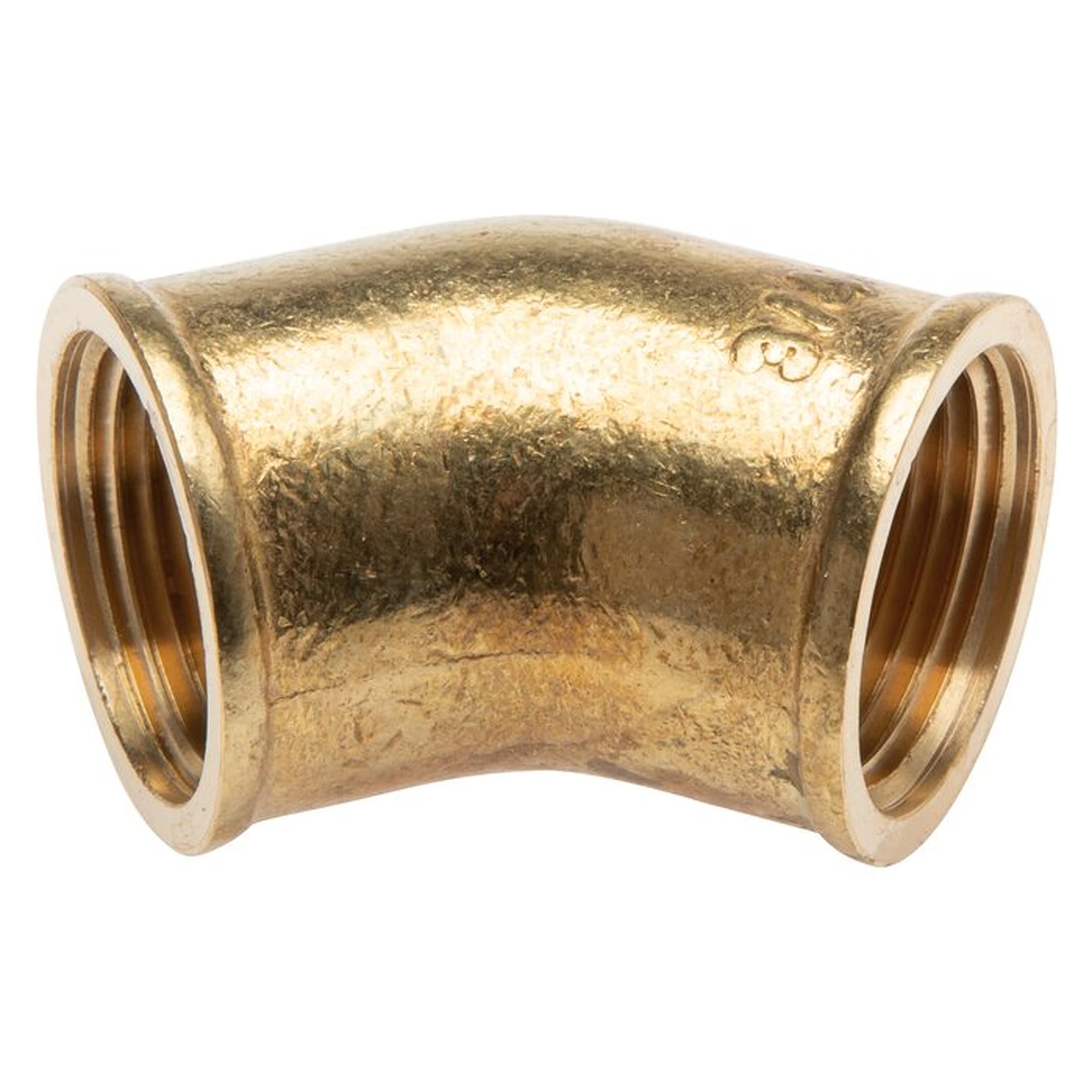 45° elbow, thread G 1/2", PN 16 bar, brass, change of direction in pipework