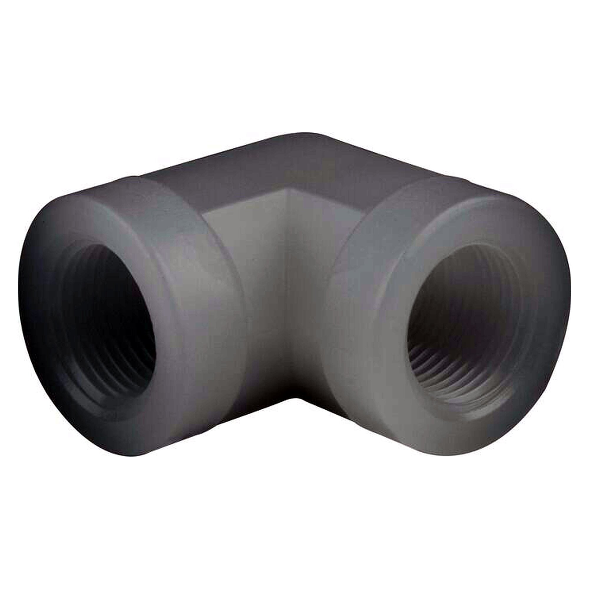 90° elbow, thread G 1/4", PVDF, change of direction in pipework