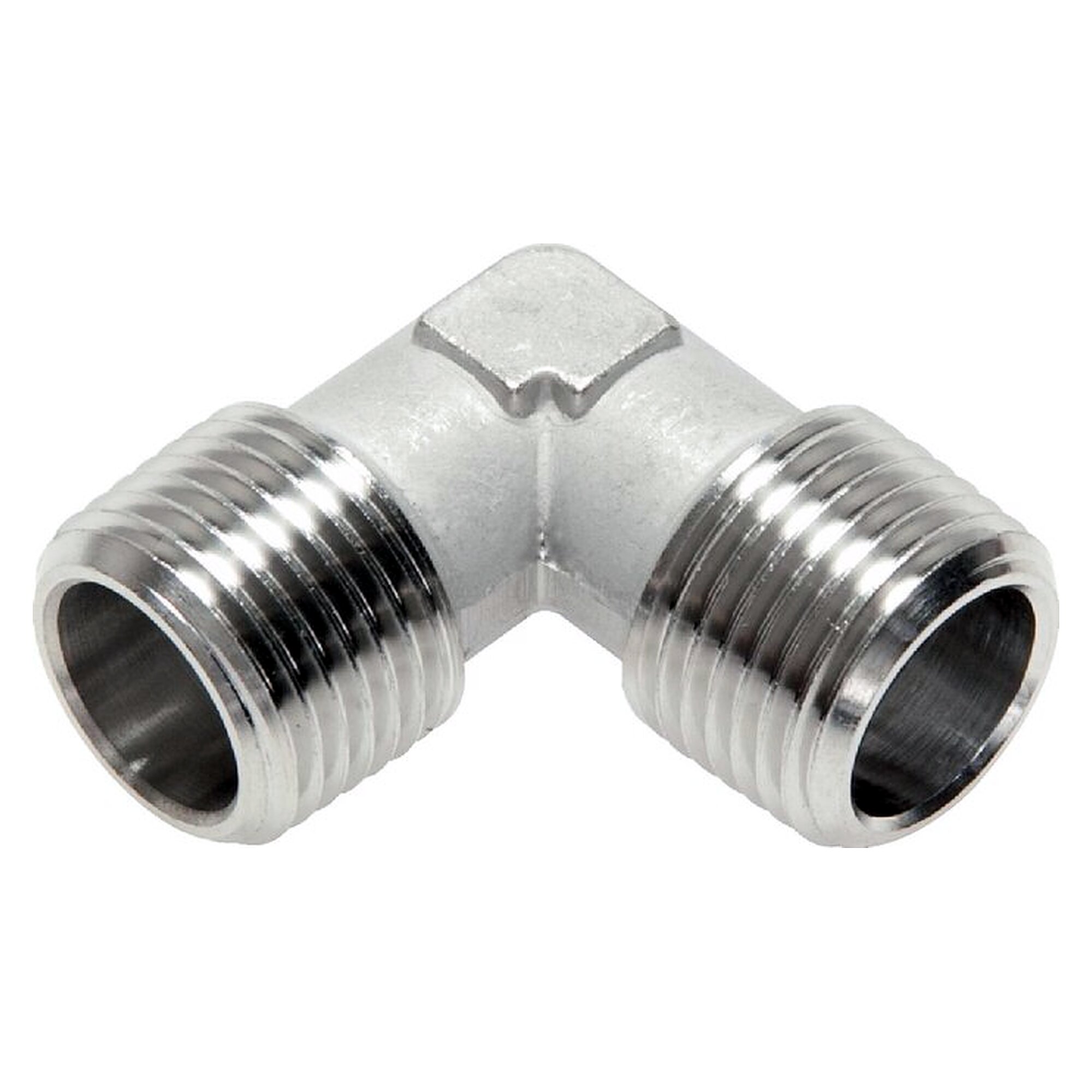90° elbow, thread R 1/2", PN 150 bar, stainless steel 1.4404, change of direction in pipework