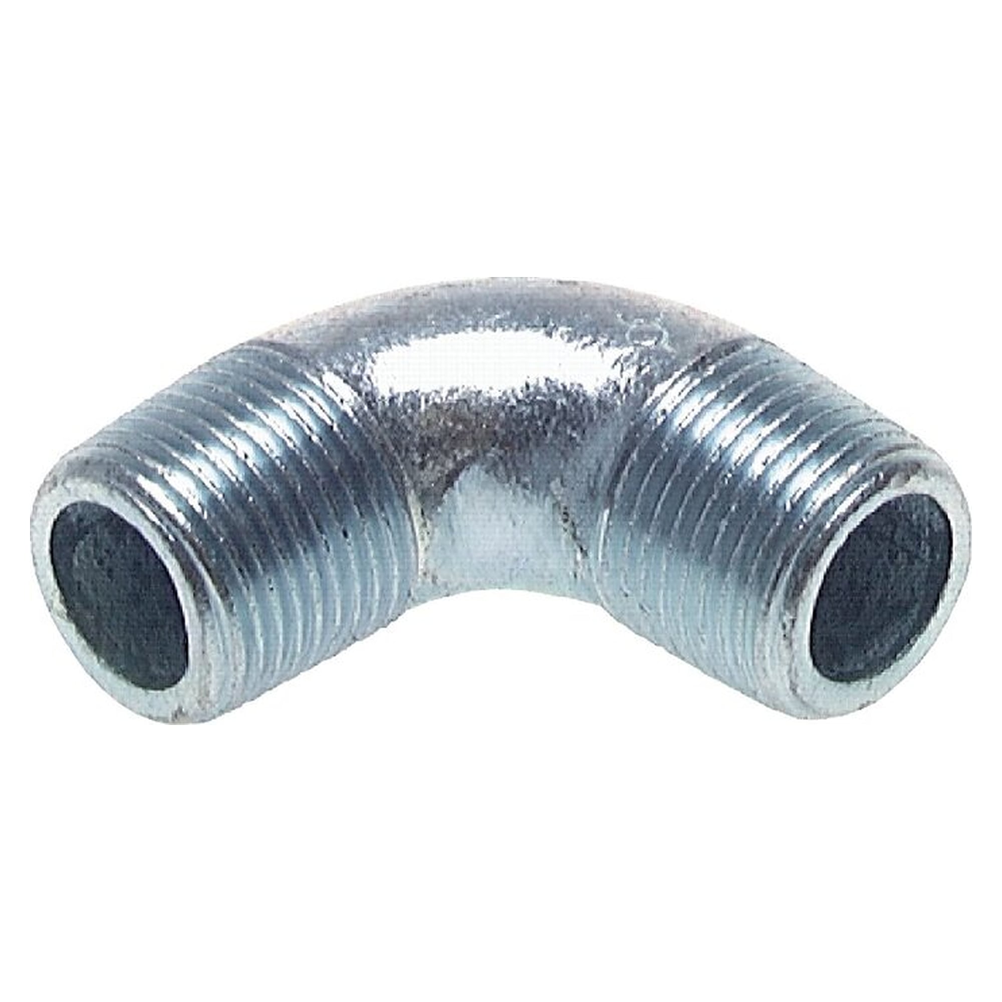 90° elbow, thread R 3/4", PN 25 bar, zinc plated malleable cast iron, for pipework