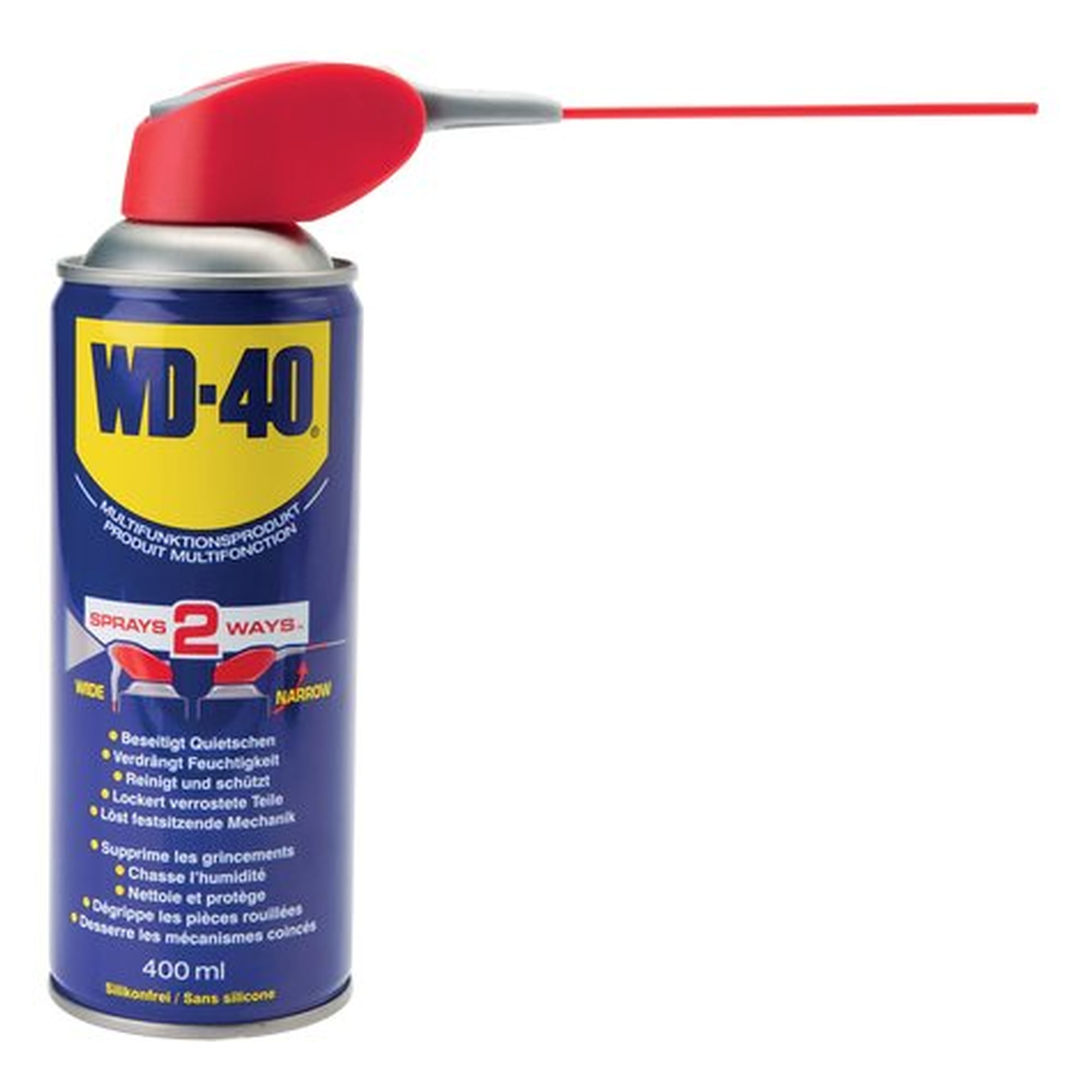 WD-40, 400 ml Smart-Straw-Spraydose, Schmierstoff für Wartung und Instandhaltung