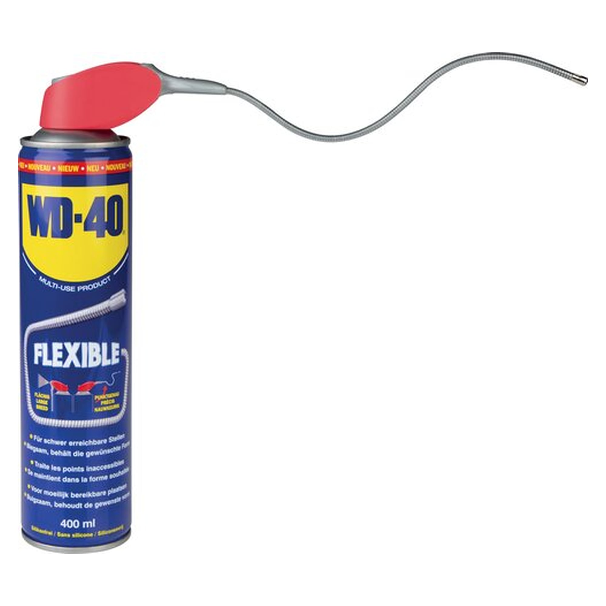 WD-40, 400 ml Flexible-Spraydose, Schmierstoff für Wartung und Instandhaltung