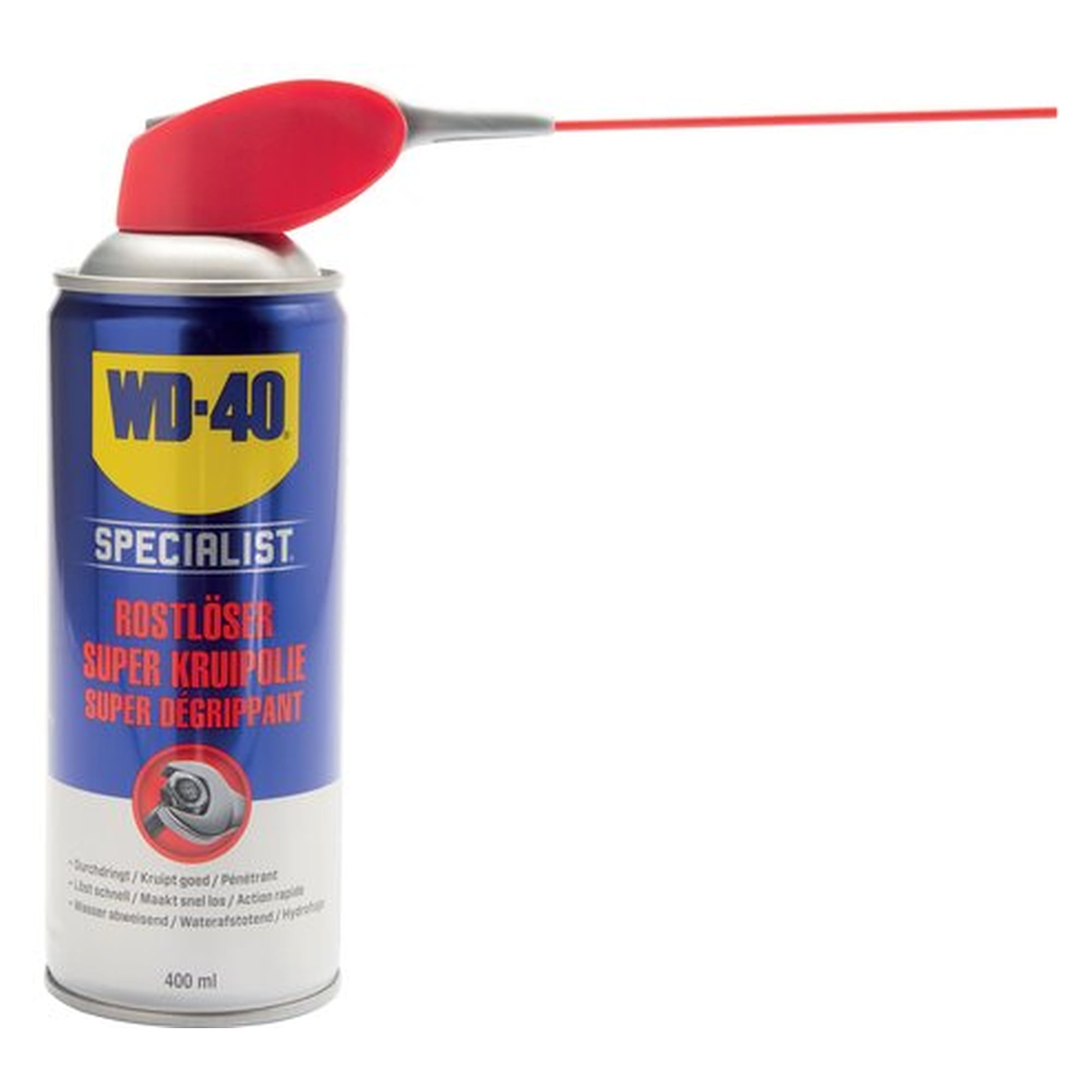 WD-40 rust remover, 400 ml Smart-Straw-spray can, Powerful and fast-acting
