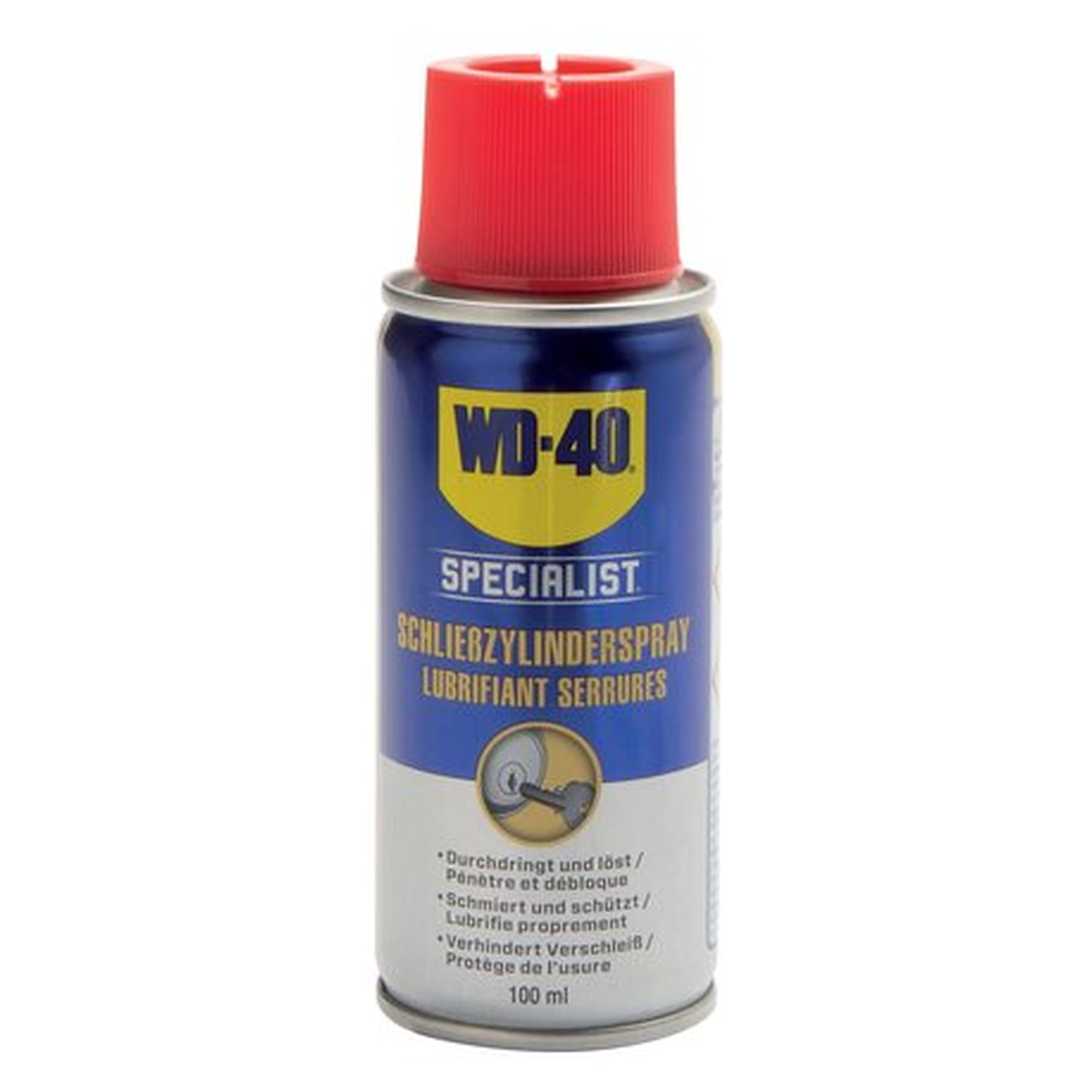 WD-40 Schließzylinderspray, 100 ml Classic-Spraydose, Schmierstoff für Wartung und Instandhaltung