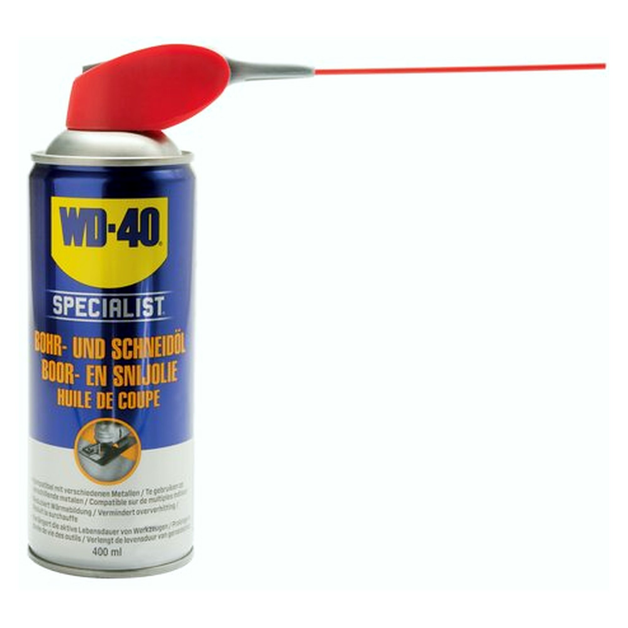 WD-40 Bohr- and Schneidöl, 400 ml Smart-Straw-spray can, lubricant for servicing and maintenance